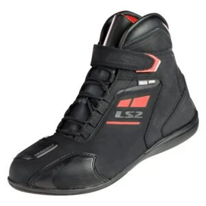 BOTA LS2 GARRA PRETO/VERMELHO